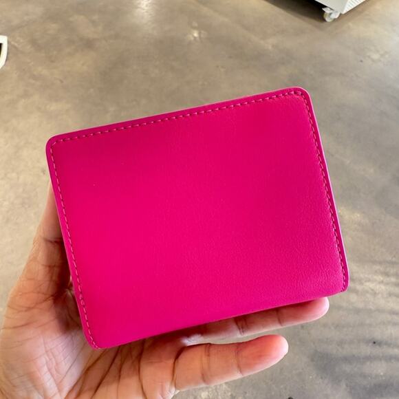 Best Price‼️Marc Jacobs 4S5SMP005S01 Mini Compact Wallet HOT PINK - Picture 3 of 7